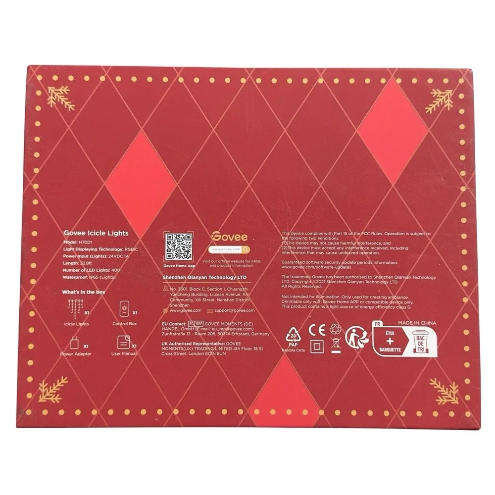 Govee Christmas Box 2024 Limited Edition Holiday 32.8 ft Smart Lights H70D1